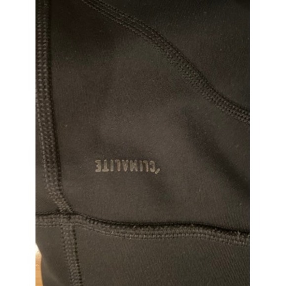 Adidas Women Climalite Black Athletic Leggings With 3 Stripes Size L - Picture 5 of 5